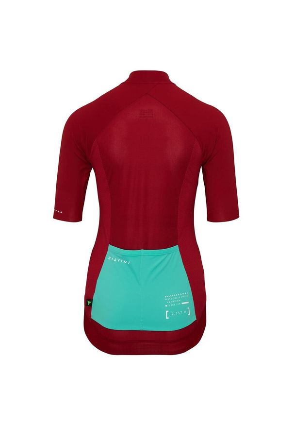 Silvini - Koszulka rowerowa (z krótkim rękawem) damska SILVINI Women Jersey STELVIA. Kolor: czerwony. Materiał: jersey. Długość rękawa: krótki rękaw. Długość: krótkie