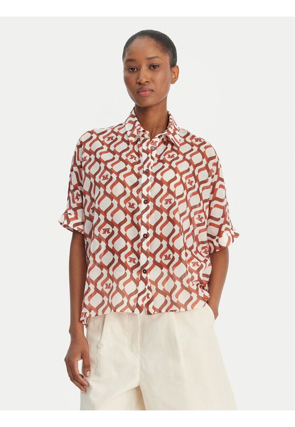 Max Mara Beachwear Koszula Ariete 2616111049 Kolorowy Regular Fit. Materiał: bawełna. Wzór: kolorowy