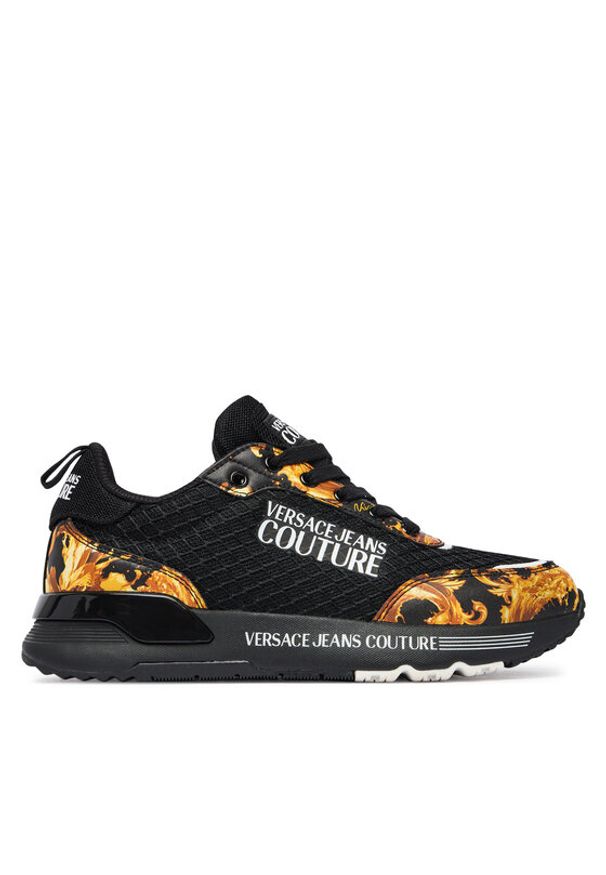 Versace Jeans Couture Sneakersy 80VA3SA3 ZSD98 Czarny. Kolor: czarny. Materiał: mesh