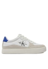 Calvin Klein Jeans Sneakersy Classic Cupsole Low Mix Mtl YM0YM01033 Biały. Kolor: biały
