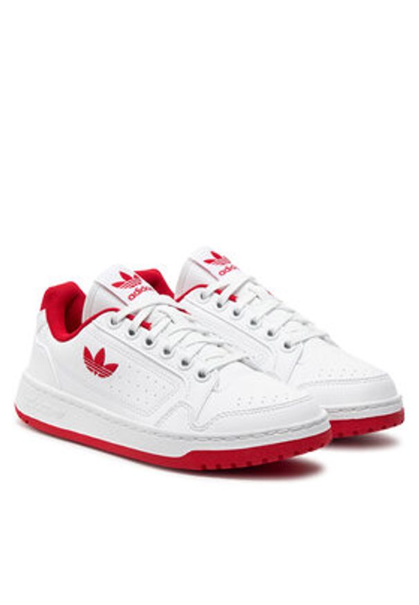 Adidas - adidas Sneakersy Ny 90 JI1894 Biały. Kolor: biały. Materiał: skóra