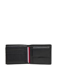 TOMMY HILFIGER - Tommy Hilfiger Duży Portfel Męski Th Corp Cc Flap & Coin AM0AM13741 Czarny. Kolor: czarny. Materiał: skóra