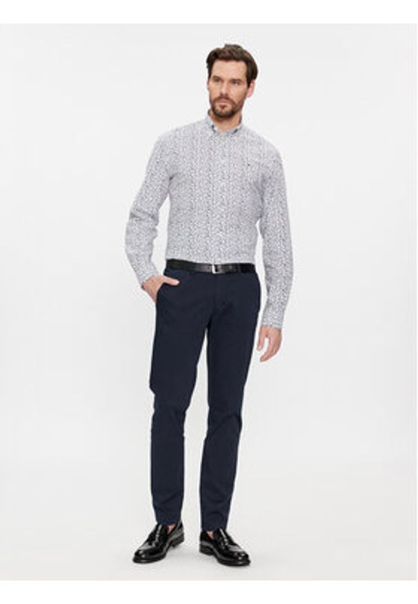 TOMMY HILFIGER - Tommy Hilfiger Koszula MW0MW33827 Niebieski Regular Fit. Kolor: niebieski. Materiał: bawełna