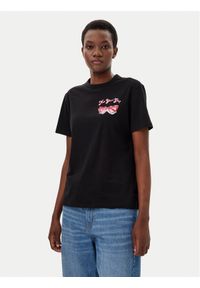 Hugo - HUGO T-Shirt Damacia_5 50540237 Czarny Regular Fit. Kolor: czarny. Materiał: bawełna