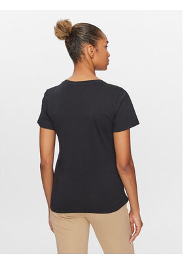 GANT - Gant T-Shirt Shield 4200750 Czarny Regular Fit. Kolor: czarny. Materiał: bawełna