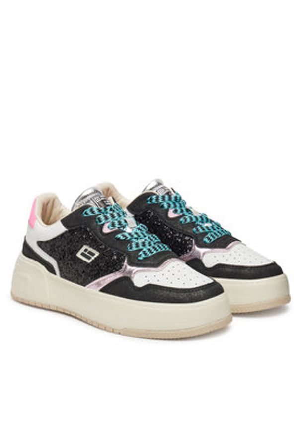 D.Franklin Sneakersy DFSH321096 Czarny. Kolor: czarny. Materiał: skóra