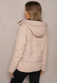 Renee - Czarna Pikowana Kurtka Dwustronna Wykończona Sznurkami Atitoria. Okazja: na co dzień. Kolor: czarny. Materiał: jeans. Styl: elegancki, casual, klasyczny #5