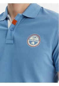 Napapijri Polo E-Clanis NP0A4ID3 Niebieski Regular Fit. Typ kołnierza: polo. Kolor: niebieski. Materiał: bawełna #5
