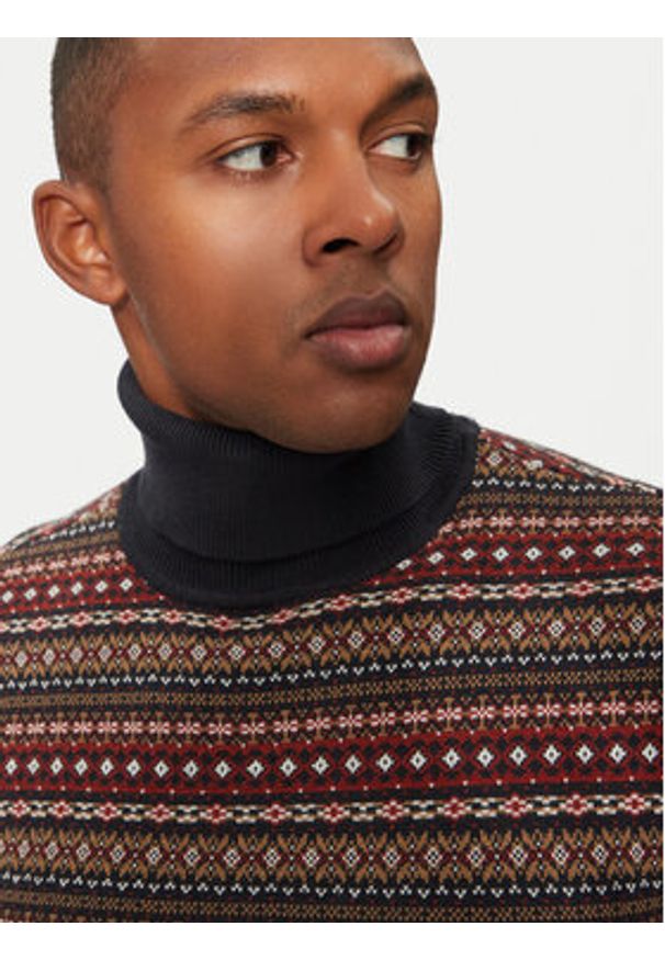 Blend Golf 20717856 Czarny Regular Fit. Typ kołnierza: golf. Kolor: czarny. Materiał: bawełna