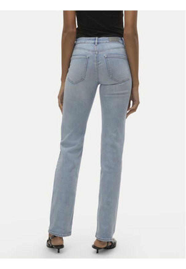 Vero Moda Jeansy Flash 10306824 Niebieski Straight Fit. Kolor: niebieski