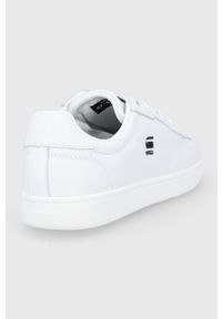 G-Star RAW - G-Star Raw Buty skórzane kolor biały na płaskiej podeszwie. Nosek buta: okrągły. Zapięcie: sznurówki. Kolor: biały. Materiał: skóra. Obcas: na płaskiej podeszwie #5