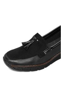 Rieker Półbuty 53771-00 Czarny. Kolor: czarny. Materiał: materiał, syntetyk #4