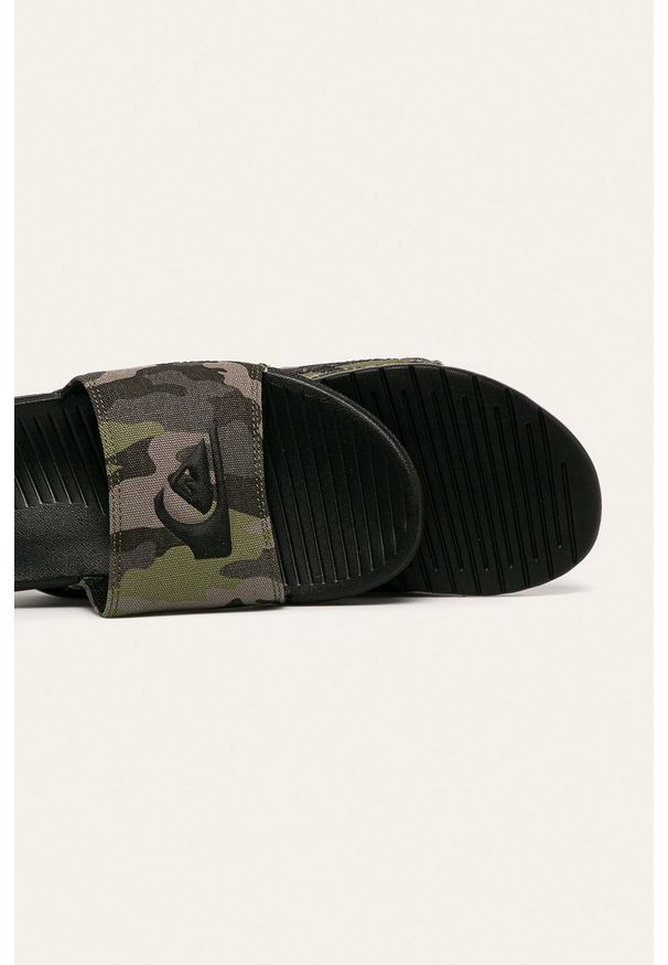 Quiksilver - Klapki. Kolor: zielony. Materiał: guma