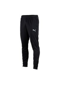 Spodnie piłkarskie dla dzieci Puma teamRISE Poly Training Pants Jr. Kolor: czarny. Materiał: poliester