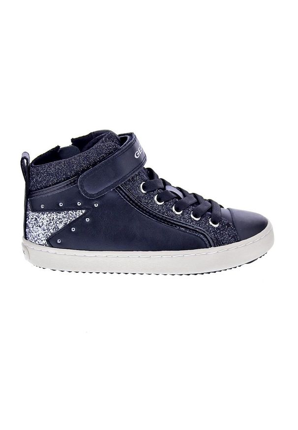 Geox - Buty GEOX J KALISPERA GIRL M Czarny. Okazja: na co dzień. Kolor: czarny. Materiał: tkanina, syntetyk