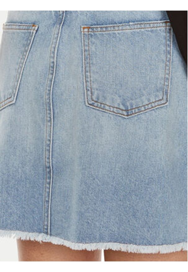 TwinSet - TWINSET Spódnica jeansowa 241TT2391 Niebieski Straight Fit. Kolor: niebieski. Materiał: bawełna