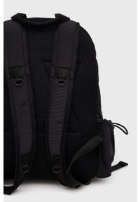 Armani Exchange plecak męski kolor czarny duży gładki. Kolor: czarny. Materiał: materiał. Wzór: gładki #2
