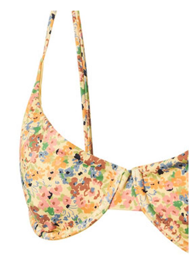 RVCA Góra od bikini 23O151501 Żółty. Kolor: żółty. Materiał: syntetyk
