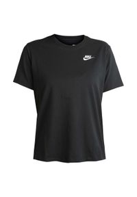 Koszulka sportowa damska Nike Nsw Tee Club. Kolor: czarny. Materiał: bawełna. Długość rękawa: krótki rękaw. Długość: krótkie. Sport: bieganie #1