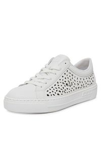 Rieker Sneakersy L8831-80 Biały. Kolor: biały. Materiał: skóra #7