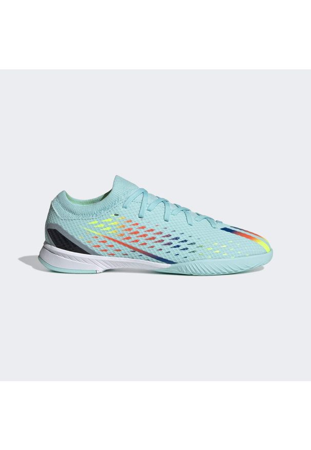 Adidas - Dziecięce buty piłkarskie adidas X Speedportal.3 IN. Kolor: niebieski, wielokolorowy, żółty. Sport: piłka nożna
