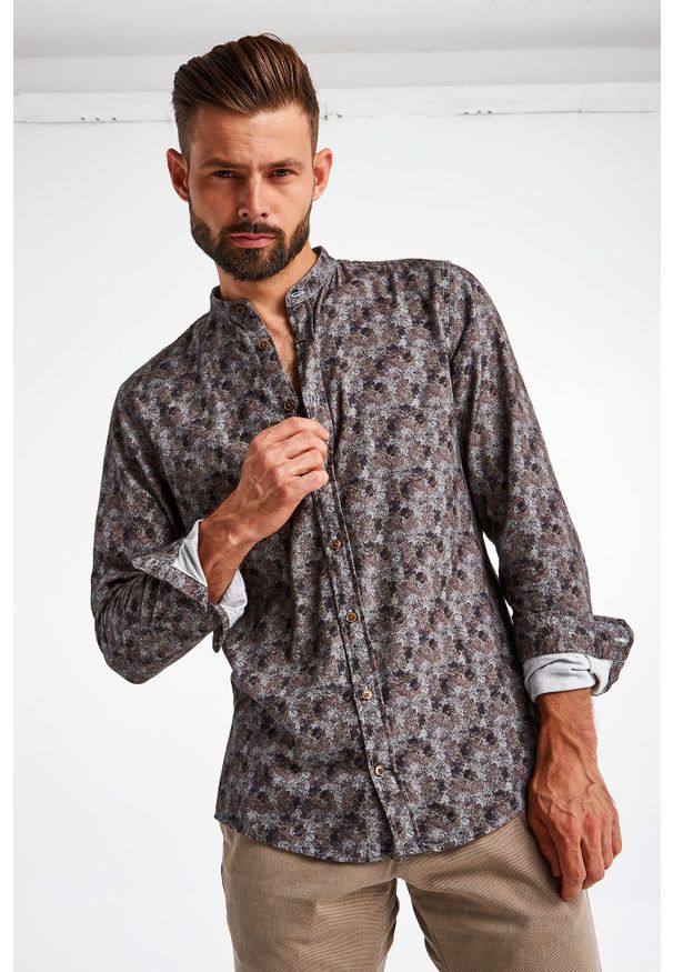 JOOP! Jeans - KOSZULA JOOP! JEANS. Typ kołnierza: kołnierzyk stójkowy