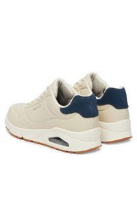 skechers - Skechers Sneakersy Uno Tailored Air 183007/NTBL Beżowy. Kolor: beżowy. Materiał: skóra #5