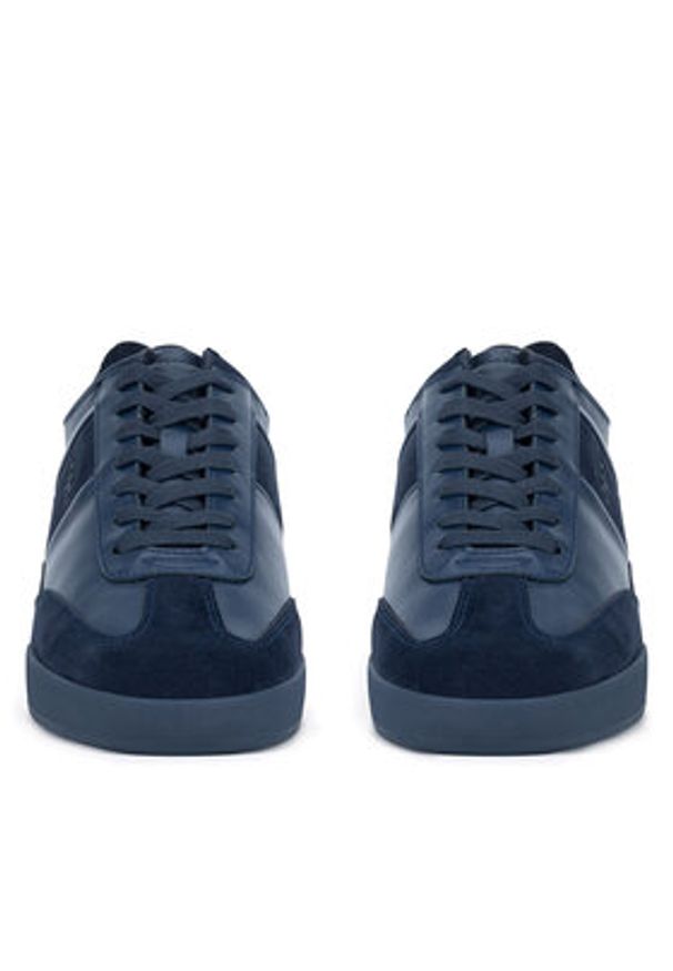 Gino Rossi Sneakersy CARLO-01 124AM Granatowy. Kolor: niebieski. Materiał: zamsz, skóra