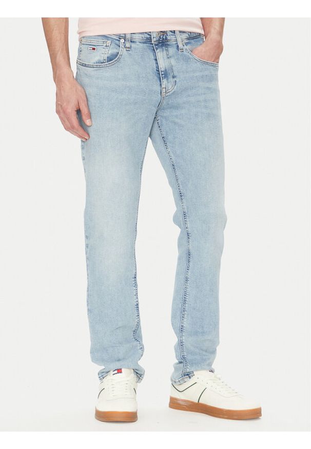 Tommy Jeans Jeansy Scanton DM0DM20985 Błękitny Slim Fit. Kolor: niebieski