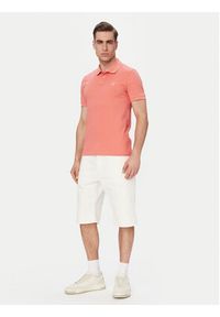 BOSS Polo Passenger 50507803 Czerwony jasny Slim Fit. Typ kołnierza: polo. Kolor: czerwony. Materiał: bawełna #5