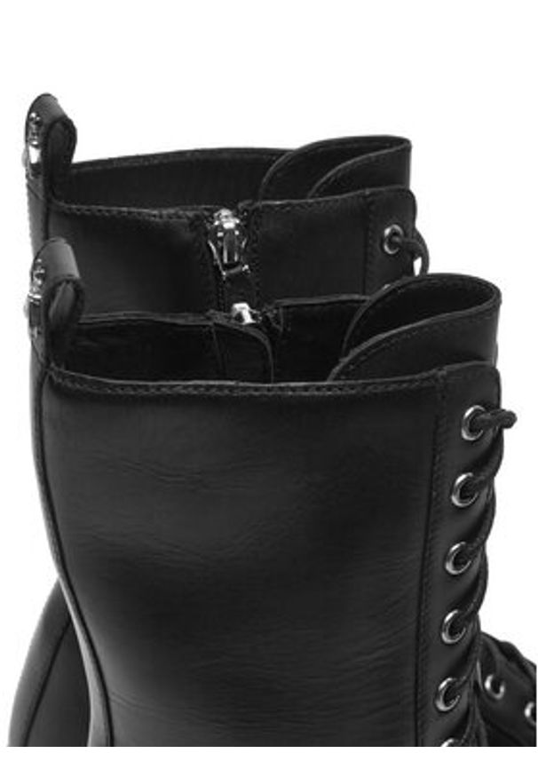 Patrizia Pepe Trzewiki 8Y0101/L078-K103 Czarny. Kolor: czarny. Materiał: skóra