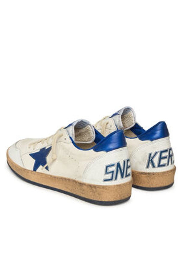 GOLDEN GOOSE - Golden Goose Sneakersy Ball Star GMF00117.F002198.10327 Écru. Materiał: skóra