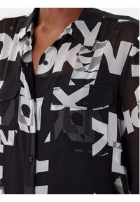 DKNY Koszula P4RA6FXZ Czarny Regular Fit. Kolor: czarny. Materiał: syntetyk #5