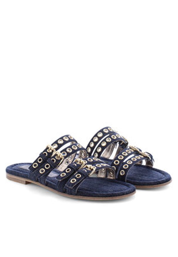 KENNEL&SCHMENGER - Kennel & Schmenger Klapki Carly 51-96540.292 Granatowy. Kolor: niebieski. Materiał: materiał