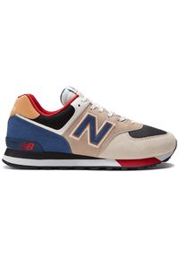 Buty New Balance ML574LC2 – multikolor. Okazja: na co dzień. Kolor: wielokolorowy. Materiał: guma, zamsz, skóra. Szerokość cholewki: normalna. Wzór: kolorowy. Model: New Balance 574 #1