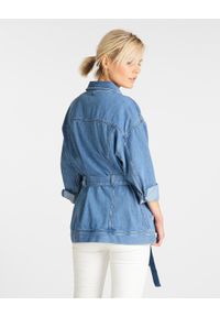 Lee - LEE BELTED RIDER JACKET DAMSKA KURTKA JEANSOWA LIGHT DRAPE L54RRCNC. Materiał: jeans #3