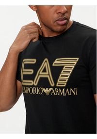 EA7 Emporio Armani T-Shirt 3DPT37 PJMUZ 0208 Czarny Regular Fit. Kolor: czarny. Materiał: bawełna #3