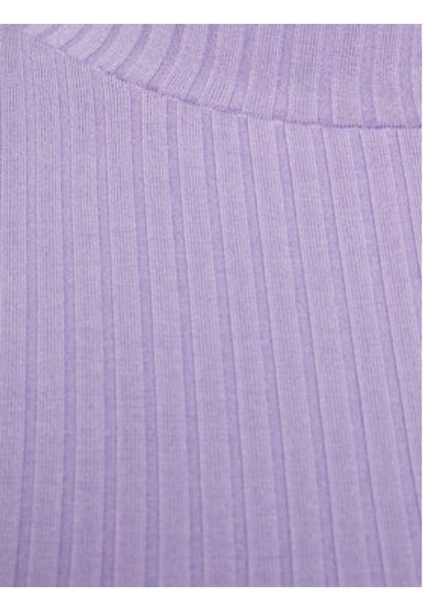 Edited Bluzka Kaori EDT2640028000003 Fioletowy Slim Fit. Kolor: fioletowy. Materiał: wiskoza