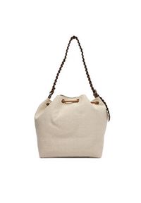 TOMMY HILFIGER - Tommy Hilfiger Torebka Th Elev Summer Bucket Canvas AW0AW18631 Beżowy. Kolor: beżowy #5