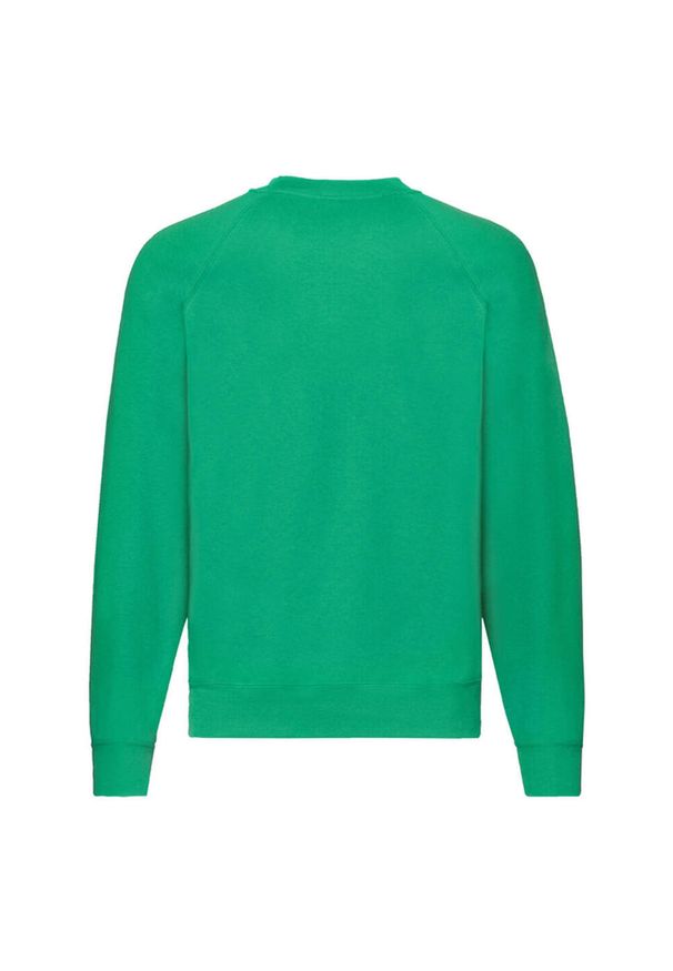 FRUIT OF THE LOOM - Klasyczna Bluza Raglanowa Unisex Dla Dorosłych. Kolor: zielony. Długość rękawa: raglanowy rękaw