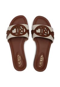 Lauren Ralph Lauren - LAUREN RALPH LAUREN Klapki Alegra 802826823001 Beżowy. Kolor: beżowy. Materiał: materiał #6