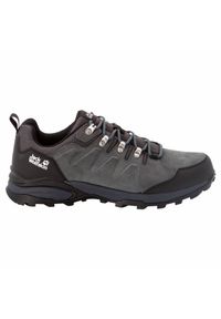 Buty trekkingowe męskie Jack Wolfskin Refugio Texapore Low. Zapięcie: sznurówki. Kolor: wielokolorowy, czarny, szary. Materiał: materiał. Szerokość cholewki: normalna