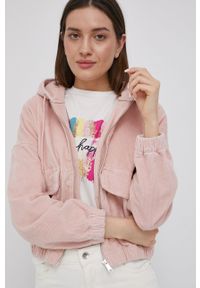 only - Only kurtka sztruksowa kolor różowy przejściowa oversize. Kolor: różowy. Materiał: sztruks #3
