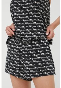 Calvin Klein Underwear piżama damska kolor czarny. Kolor: czarny. Materiał: dzianina #4