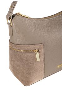 Ochnik - Skórzana torebka damska. Kolor: szary. Materiał: skórzane #7