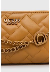 Guess torebka kolor żółty. Kolor: żółty #4