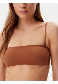 Calvin Klein Swimwear Góra od bikini KW0KW02845 Brązowy. Kolor: brązowy. Materiał: syntetyk #4