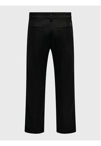 Only & Sons Spodnie materiałowe Edge-Ed 22024468 Czarny Relaxed Fit. Kolor: czarny. Materiał: bawełna