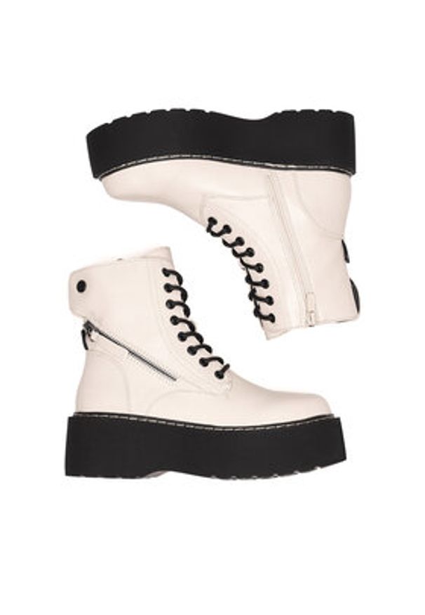 DeeZee Trzewiki WS101-03 Beżowy. Kolor: beżowy. Materiał: materiał