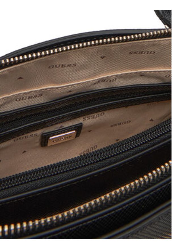 Guess Torebka Noelle II HWZG96 72070 Czarny. Kolor: czarny. Materiał: skórzane